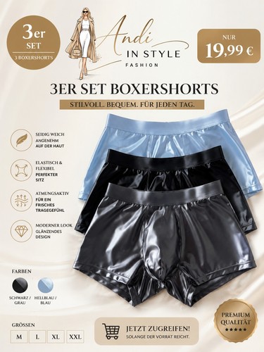 Herren boxer shorts - 3er, set