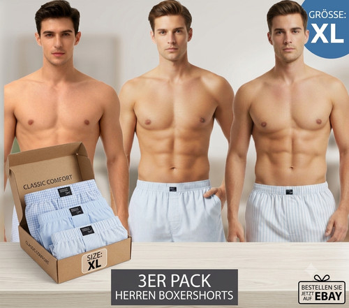 3er set boxershorts 100 - 3er, 100%