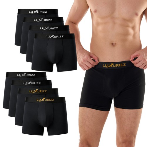 Herren boxershorts schwarz 8er - herren,